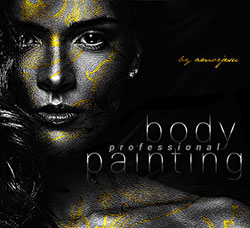 极品PS动作－专业人体彩绘(含高清视频教程)：Professional Body Painting